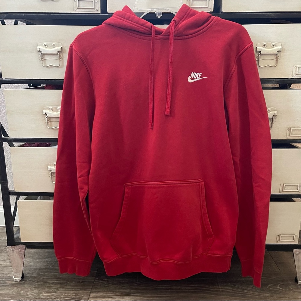 red nike hoodie